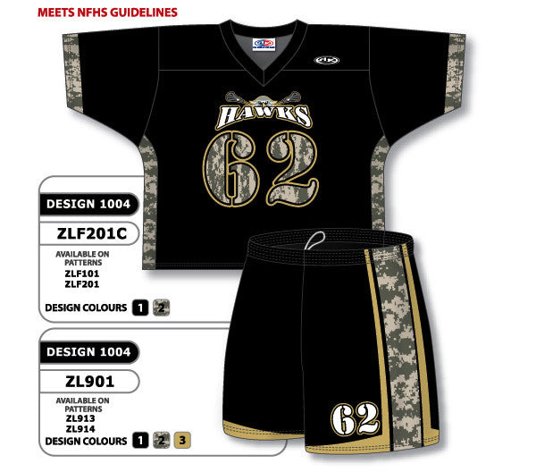 Athletic Knit Custom Sublimated Lacrosse Uniform Set Design 1004 (ZLFS201-1004)